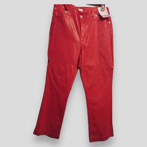 NWT Red Nine West Jeans Size 14 Delancy High-Rise Kick Flare